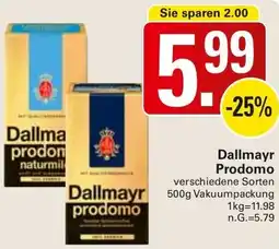 WEZ Dallmayr Prodomo Angebot