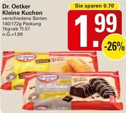 WEZ Dr. Oetker Kleine Kuchen Angebot