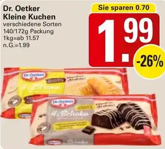 WEZ Dr. Oetker Kleine Kuchen Angebot