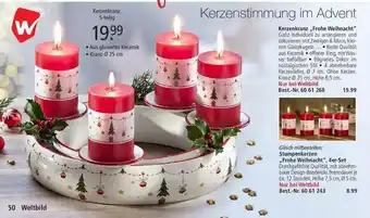 Weltbild Kerzenkranz „frohe Weihnacht“ Angebot