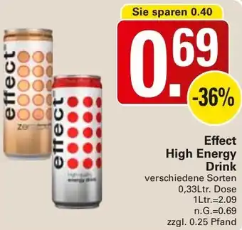 WEZ Effect High Energy Drink Angebot