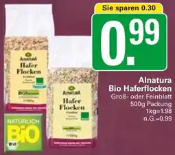 WEZ Alnatura Bio Haferflocken Angebot