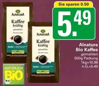 WEZ Alnatura Bio Kaffee Angebot