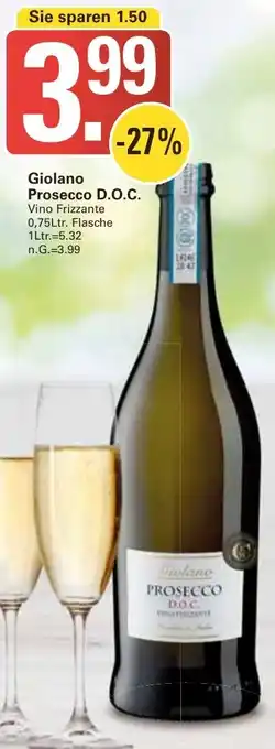 WEZ Giolano Prosecco D.O.C. Angebot