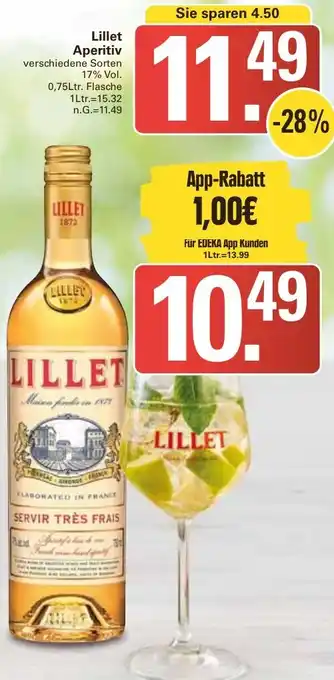 WEZ Lillet Aperitiv Angebot