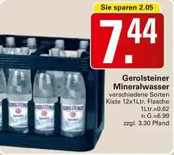 WEZ Gerolsteiner Mineralwasser Angebot