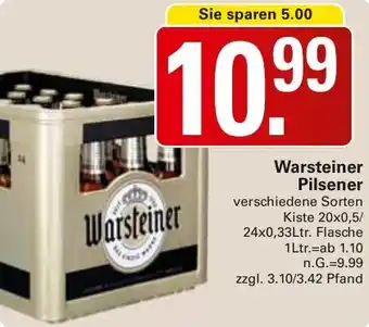 WEZ Warsteiner Pilsener Angebot