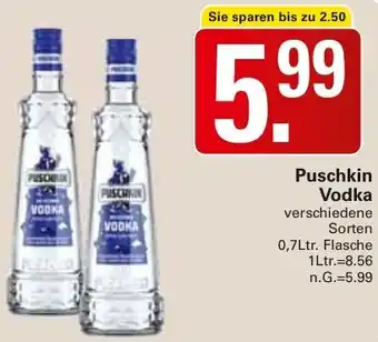 WEZ Puschkin Vodka Angebot