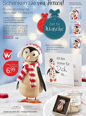 Weltbild Pinguin „flocke“ In Geschenkbox Angebot