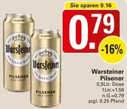 WEZ Warsteiner Pilsener Angebot