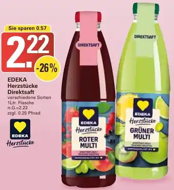 WEZ EDEKA Herzstücke Direktsaft Angebot