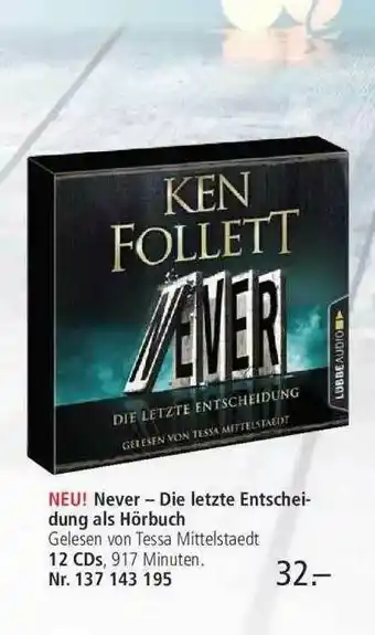 Weltbild Ken Felet - Never - Die Letzte Entscheidung Als Hörbuch Angebot