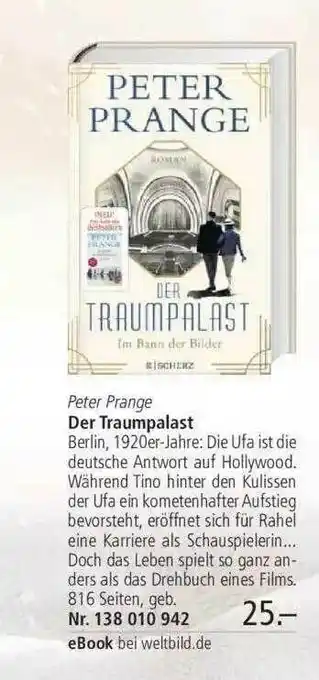 Weltbild Peter Prange - Der Traumpalast Angebot