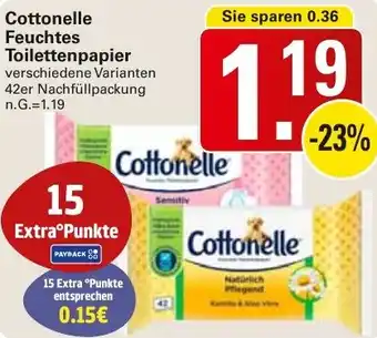 WEZ Cottonelle Feuchtes Toilettenpapier Angebot