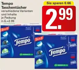 WEZ Tempo Taschentücher Angebot