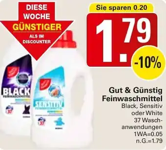 WEZ Gut & Günstig Feinwaschmittel Angebot