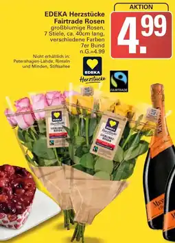 WEZ EDEKA Herzstücke Fairtrade Rosen Angebot