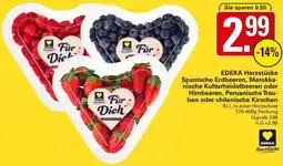 WEZ EDEKA Herzstücke Spanische Erdbeeren, Marokkanische Kulturheidelbeeren Angebot