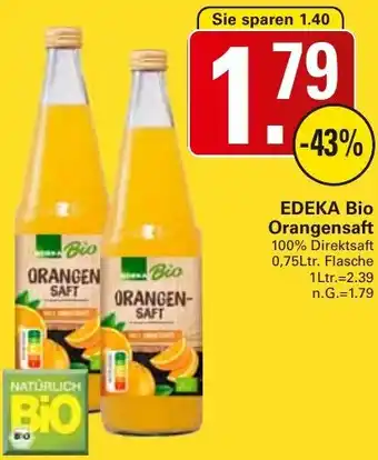 WEZ EDEKA Bio Orangensaft Angebot