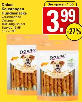 WEZ Dokas Kaustangen Hundesnacks Angebot