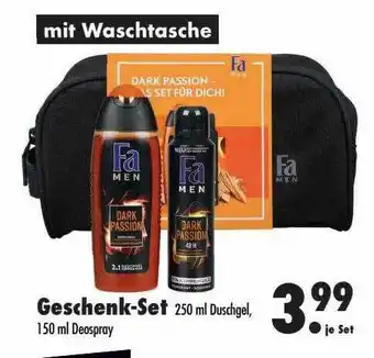 Mäc Geiz Fa Men Dark Passion Geschenk-set Angebot