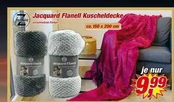 Posten Börse Jacquard Flanell Kuscheldecke Angebot