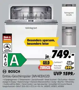 MEDIMAX Bosch einbau-geschirrspüler smv4ebx02d Angebot