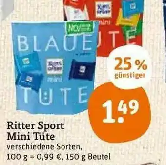 tegut Ritter Sport Mini Tüte Angebot