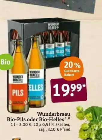 tegut Wunderbraeu Bio-pils Oder Bio-helles Angebot