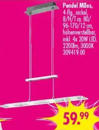 Möbel Boss Pendel Milos Angebot