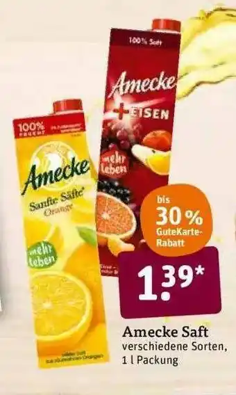 tegut Amecke Saft Angebot