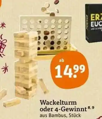 tegut Wackelturm Oder 4-gewinnt Angebot