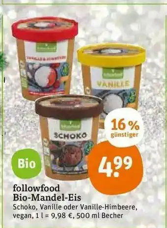 tegut Followfood Bio-mandel-eis Angebot