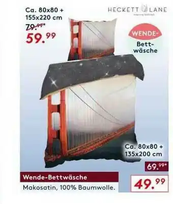 Möbel Rieger Wende-bettwäsche Heckett Lane Angebot