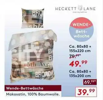 Möbel Rieger Wende-bettwäsche Heckett Lane Angebot