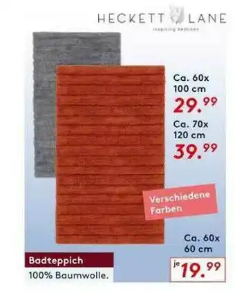 Möbel Rieger Badteppich Heckett Lane Angebot