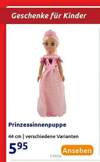 Action Prinzessinnenpuppe Angebot