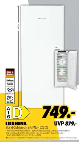 MEDIMAX LIEBHERR Stand-Gefrierschrank FNd 4625-22 Angebot