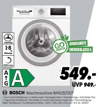 MEDIMAX BOSCH Waschmaschine WAN2820EP Angebot