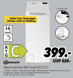 MEDIMAX Bauknecht Waschmaschine WAT Smart ECO 12 C Angebot