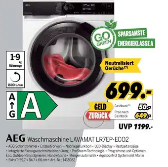 MEDIMAX AEG Waschmaschine LAVAMAT LR7EP-ECO2 Angebot