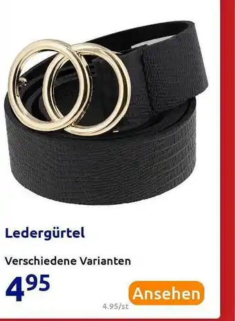 Action Ledergürtel Angebot