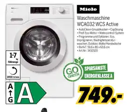 MEDIMAX Miele Waschmaschine WCA032 WCS Active Angebot