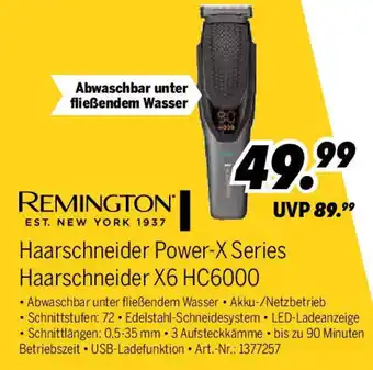 MEDIMAX REMINGTON Haarschneider Power-X Series Haarschneider X6 HC6000 Angebot