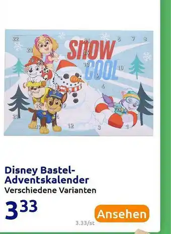 Action Disney Bastel Adventskalender Angebot