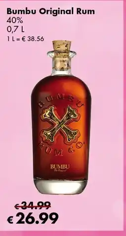 Travel Free Bumbu Original Rum Angebot