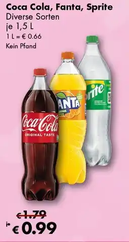 Travel Free Coca Cola, Fanta, Sprite Angebot