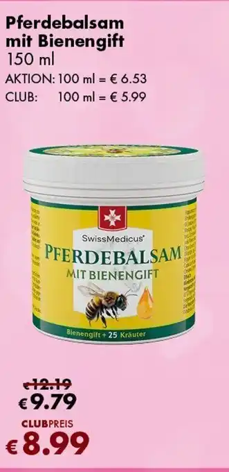 Travel Free SwissMedicus Pferdebalsam mit Bienengift Angebot