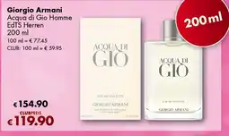 Travel Free Giorgio Armani Acqua di Gio Homme Angebot