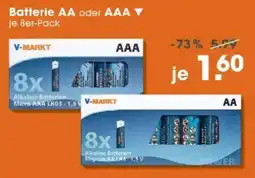 V Markt V-MARKT Batterie AA oder AAA Angebot